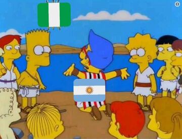 Los mejores memes del 'rezo' argentino a Nigeria