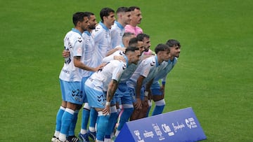 Once del Malaga ante el Linares.