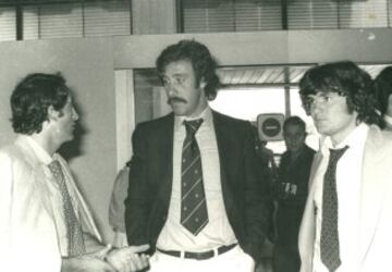Vicente del Bosque junto a Pirri y Camacho. Jugó en el Plus Ultra (actual Real Madrid Castilla) de 1968-1970. Tras unos años cedido en el Castellón y en el Córdoba volvió a las filas ya del Real Madrid, en donde estuvo de 1973-1984.  