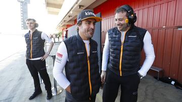 Fernando Alonso puede pilotar el McLaren MCL34 en Bahr&eacute;in. (F1 2019). 