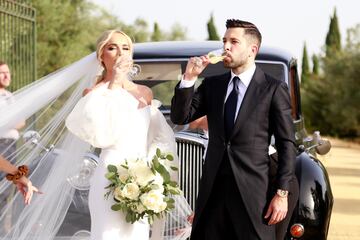 Jordi Alba y su pareja, Romarey Ventura, se han casado en la Hacienda de Orán.