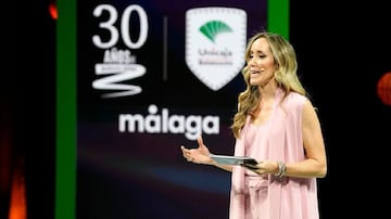 Marta Fernández en el 30 aniversario del Unicaja.