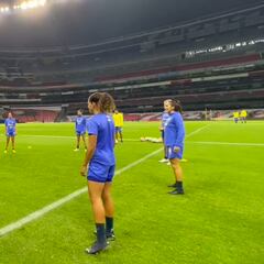 América entrenó en el Azteca previo a la ida de Semifinales frente a Chivas