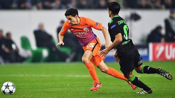 Jesús Navas con el Manchester City.