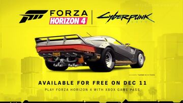 Forza Horizon 4 x Cyberpunk 2077, tráiler The Game Awards 2020