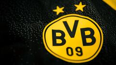 SINSHEIM, GERMANY - SEPTEMBER 29:  The unique club logo of Borussia Dortmund on display prior to the Bundesliga soccer match between TSG Hoffenheim and Borussia Dortmund at PreZero-Arena on September 29, 2023 in Sinsheim, Germany. (Photo by Alexandre Simoes/Borussia Dortmund via Getty Images)