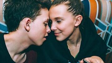 Millie Bobby Brown presenta en Instagram a su novio, el cantante Jacob Sartotius.