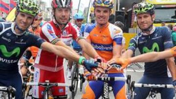 <b>EQUIPAZO. </b>Valverde, Freire, Luis León, Rojas y Samuel Sánchez.