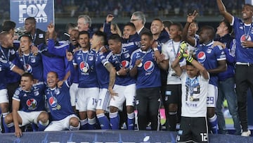 Festejo azul: Millonarios levanta el título del Torneo Fox