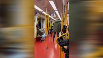 Horrible escena en el Metro de Madrid con un hombre sin mascarilla: "Ojalá te mueras..."