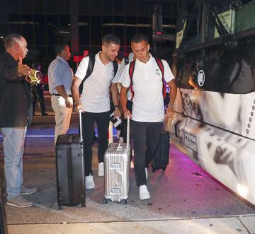 La llegada del Real Madrid a su hotel en Miami