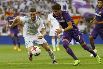 Manu Hernando in action against Fiorentina in the recent Trofeo Bernabéu