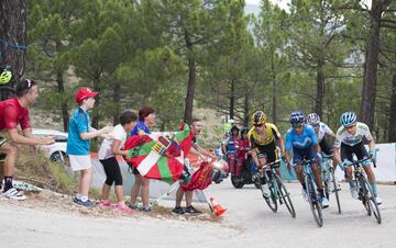 Roglic, Nairo Quintana, Alejandro Valverde y Superman López.