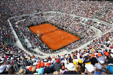 Vista general del Foto Itálico. Estadio donde se ha disputado la final del Masters de Roma entre Nadal y Alexander Zverev.