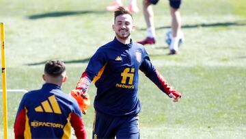 Fabián Ruiz durante un entrenamiento.