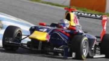 Sainz Jr., en el test de Estoril.