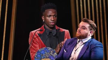 Ibai se equivocó de idioma al traducir a Vinícius Júnior en la gala del Balón de Oro 