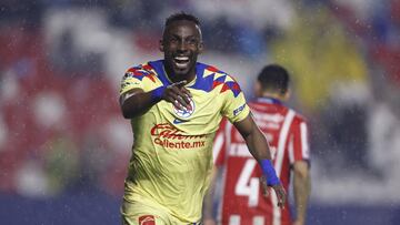 during the Semifinals first leg match between Atletico San Luis and Club Aguilas del America as part of Torneo Apertura 2023 Liga BBVA MX, at Alfonso Lastras Stadium, December 06, 2023, in San Luis Potosi, Mexico.