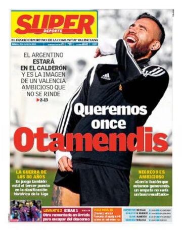 Portadas de la prensa deportiva