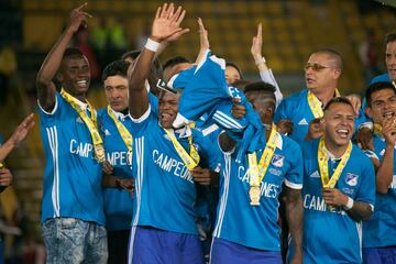 El festejo de Millonarios en El Campín con la estrella 15