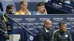 Pep en un partido ante el West Ham con Hart detr&aacute;s