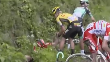 La violenta caída de Dumoulin que le hizo perder 4' al final