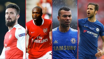 ?Qui¨¦nes son los jugadores m¨¢s destacados que han jugado para Arsenal y Chelsea?