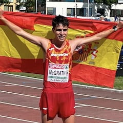 Paul McGrath, oro en 10.000 marcha del Europeo sub-20