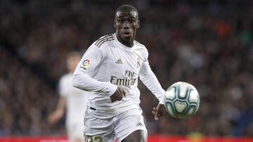 Mendy, durante el partido contra el Athletic.