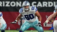 Isaac Alarcón en un partido de los Dallas Cowboys