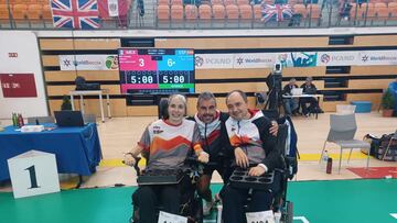 Vasile Agache y Sara Aller en el Preparalímpico 2024.