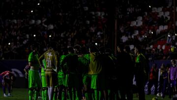 Players of Juarez during the 14th round match between Atletico San Luis and FC Juarez part of the Torneo Clausura 2024 Liga BBVA MX at Alfonso Lastras Stadium on April 07, 2024 in San Luis Potosi, Mexico.