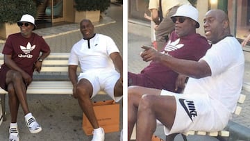 Samuel L. Jackson y Magic Johnson, confundidos con inmigrantes en Italia. Foto: redes sociales