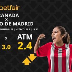 Granada CF vs. Atlético de Madrid: horario, dónde ver, pronósticos y cuadro