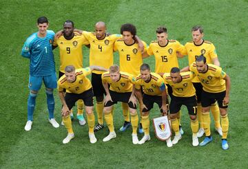 Alineación titular de Bélgica.