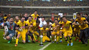 Action Photo during the game America vs Cruz Azul Liga MX Final, Celebration/ Foto de accion durante el juego America vs Cruz Azul Liga MX Final, Celebracion/ 26-May-2013/ MEXSPORT/ Roberto Maya.