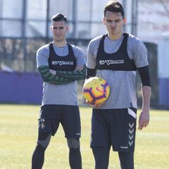 Sergi Guardiola frente a Willian José en Zorrilla