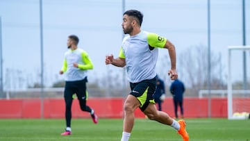 Jaume Costa durante un entrenamiento