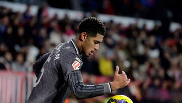 Soccer Football - LaLiga - Girona v Real Madrid - Estadi Montilivi, Girona, Spain - December 7, 2024 Real Madrid's Jude Bellingham reacts REUTERS/Jon Nazca