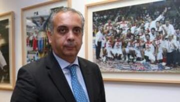<b>OPOSICIÓN A BLANCO. </b>José Luis Sáez, presidente de la Federación Española de Baloncesto.