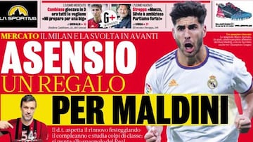Italia insiste con Asensio