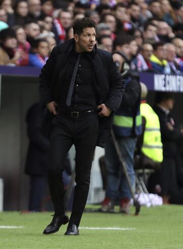 El entrenador del Atlético de Madrid, el argentino Diego Simeone