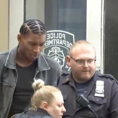 Footage of Kevin Porter Jr. being escorted by police