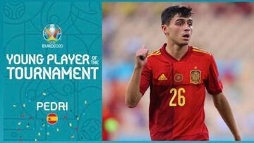 Pedri, mejor jugador joven de la Eurocopa