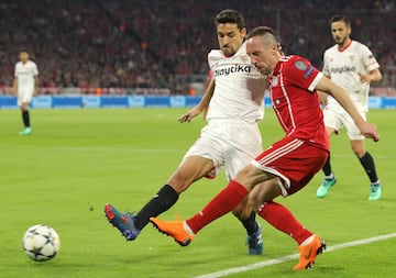 Ribery y Jesús Navas.