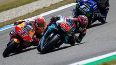 M&aacute;rquez y Quartararo en Assen.