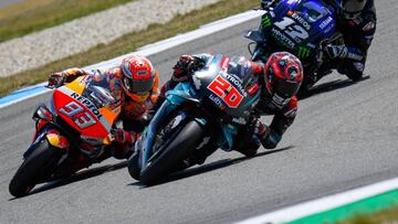 Márquez y Quartararo en Assen.