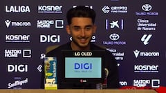 La metedura de pata de Raúl Moro en su presentación con el Osasuna