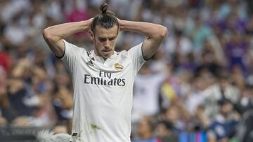 Bale se lesionó y no jugó la segunda parte del derbi