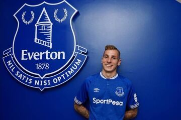 Lucas Digne at Goodison